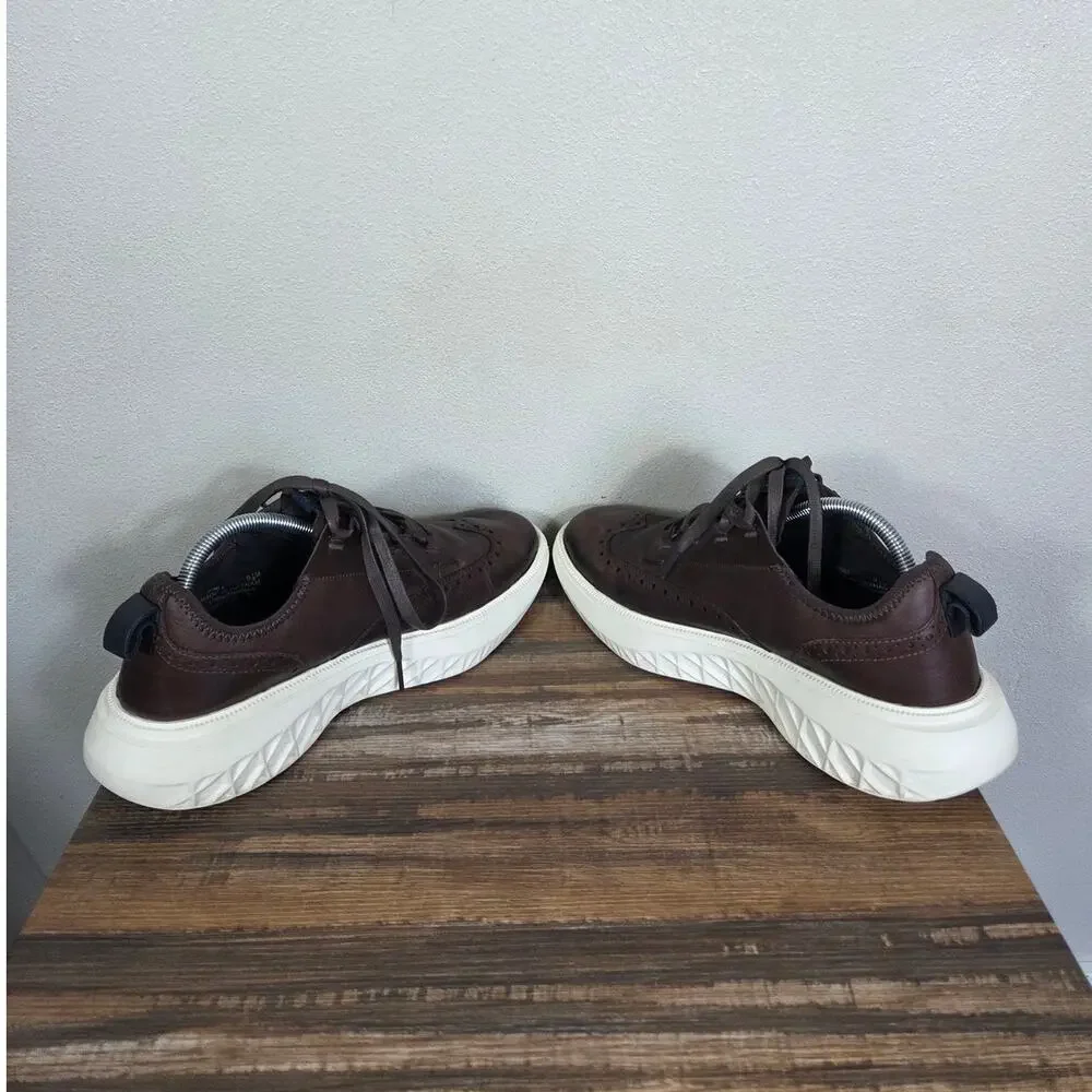 Cole Haan Men's Zerogrand Work from Anywhere Brown Leather Oxford Size 9.5